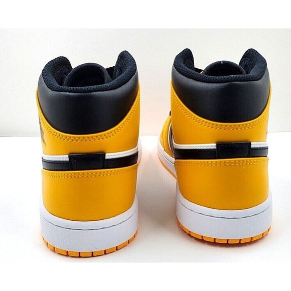 Nike Air Jordan 1 Mid Taxi Black Yellow 554724-701 Men\'s main image 5